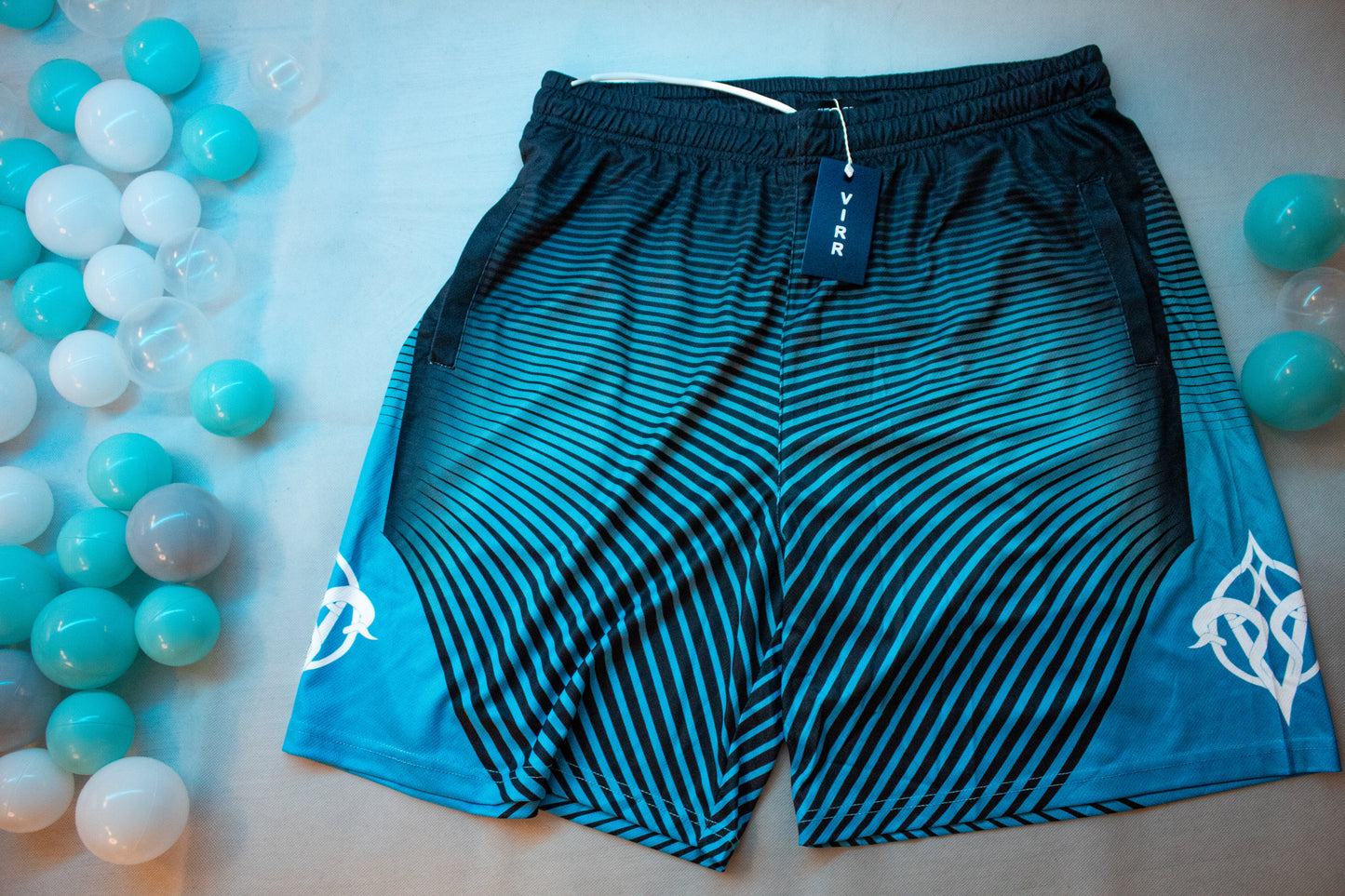 VIRR OG Basketball Shorts Black/Teal