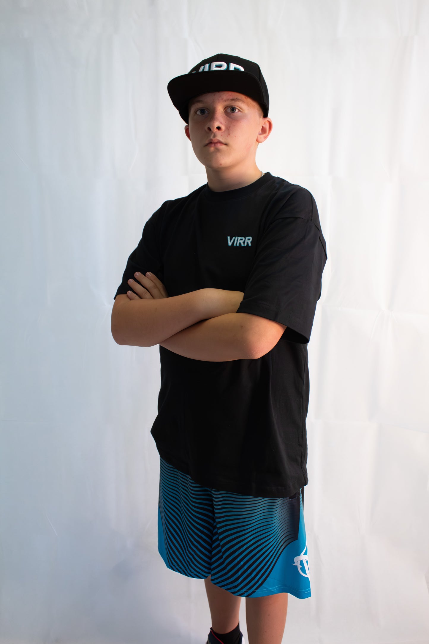 VIRR OG Basketball Shorts Black/Teal