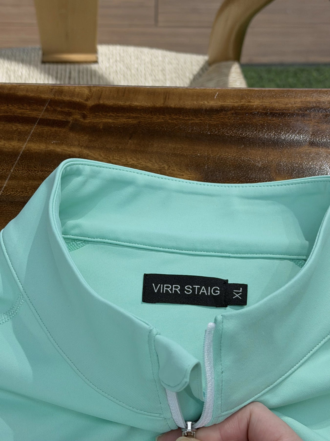 VIRR GF turquoise 1/4 zip