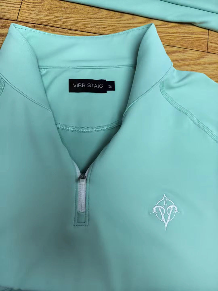 VIRR GF turquoise 1/4 zip