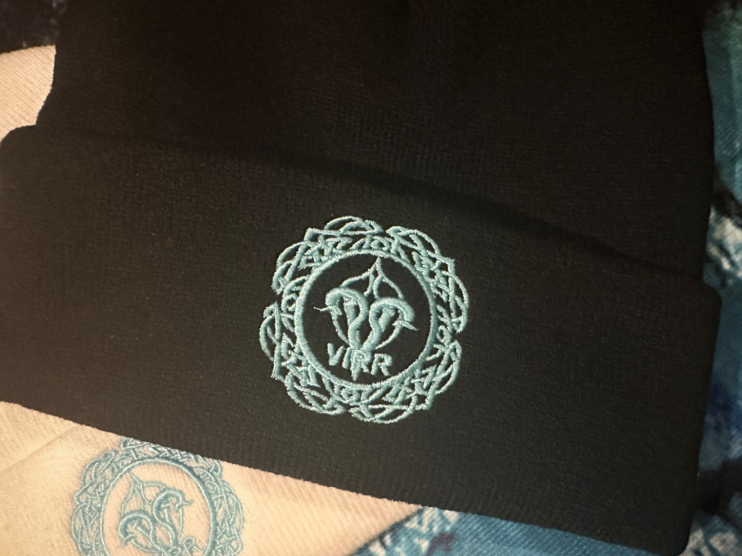 VIRR Beanie hat black/white